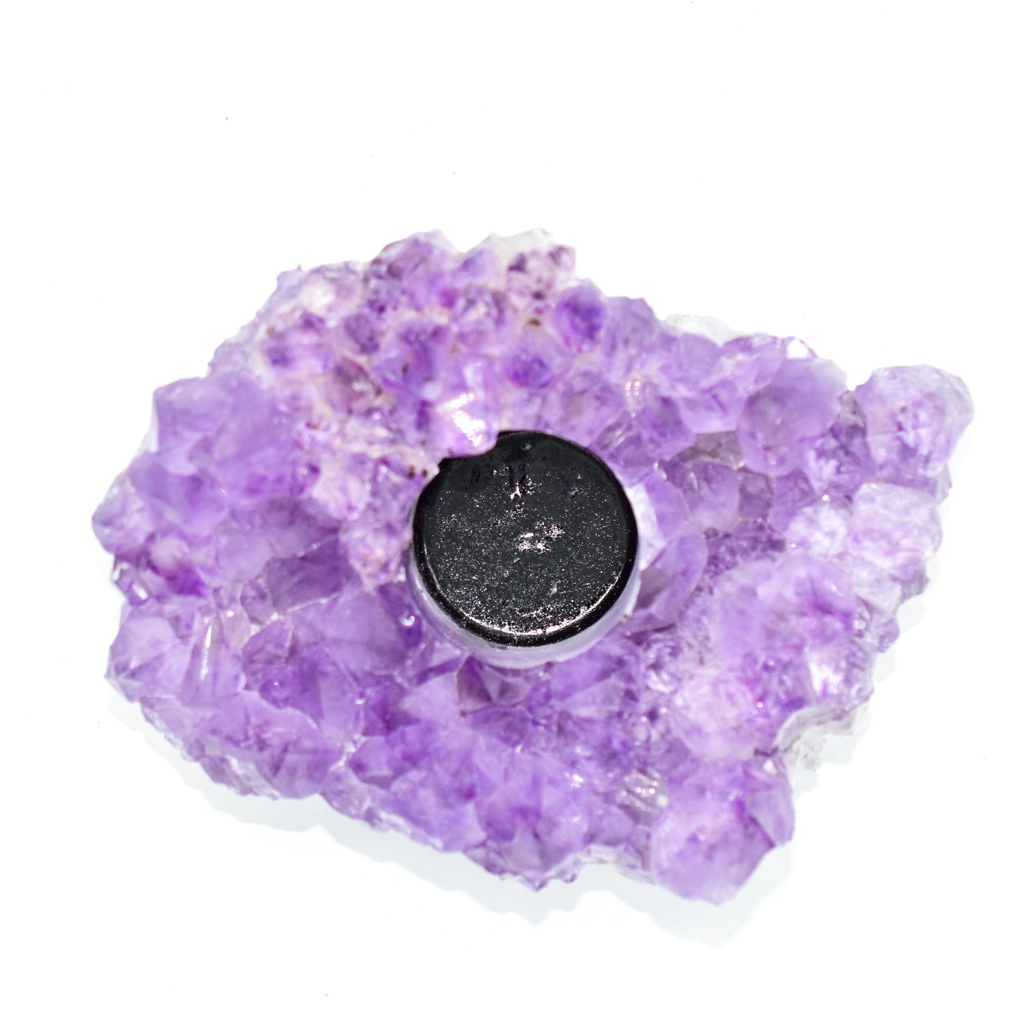 Amethyst Druzy Crystal Votive or Tea Light Candle Holder