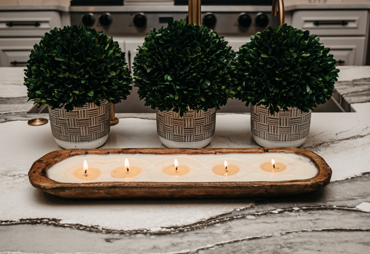 5-Wick Dough Bowl Soy Candle - Gatherings