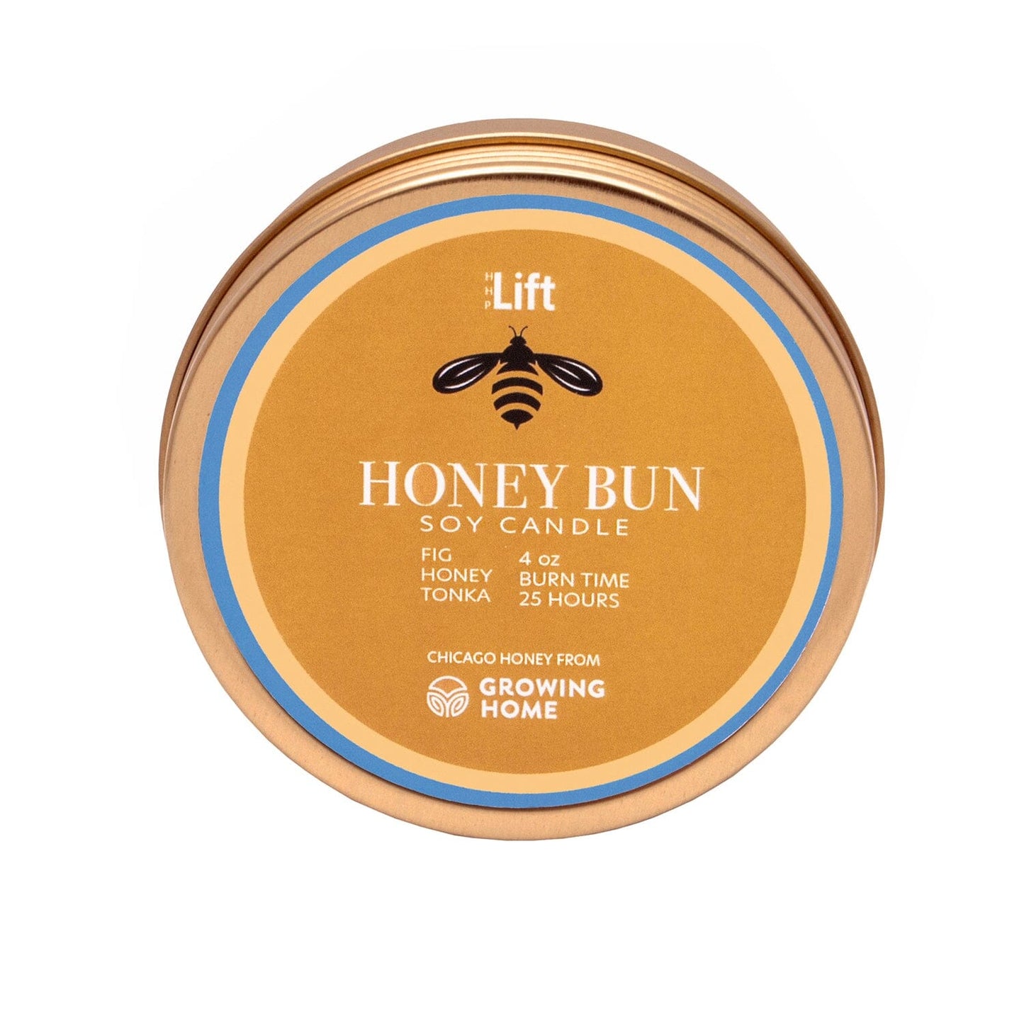 4 oz Spark Tin Scented Soy Candle - HONEYBUN