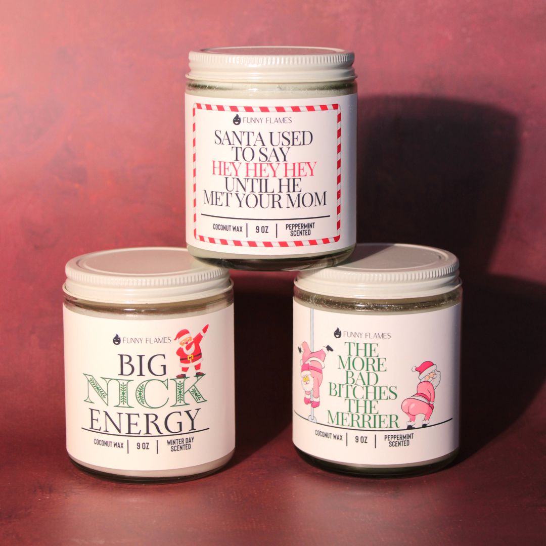 Big Nick Energy - funny candle holiday gift