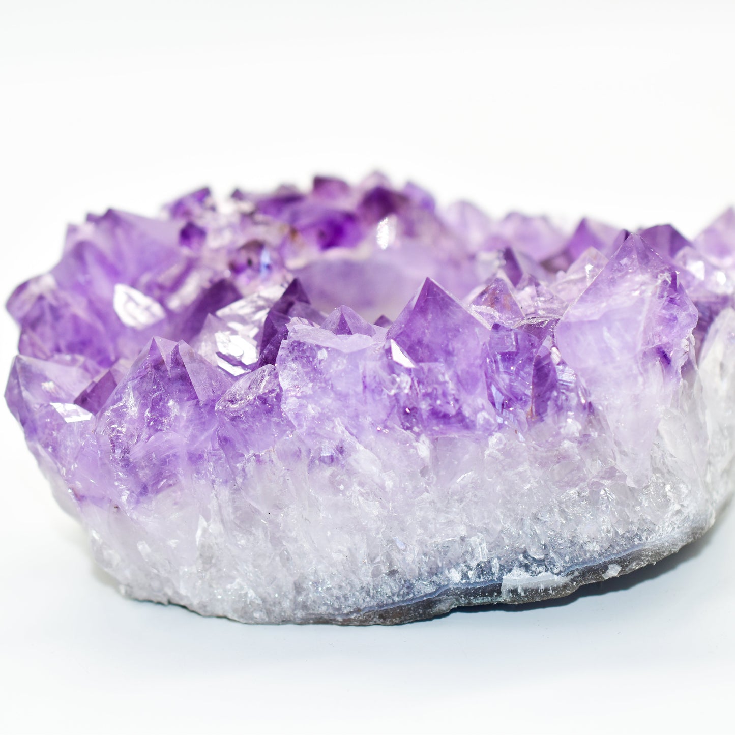 Amethyst Druzy Crystal Votive or Tea Light Candle Holder