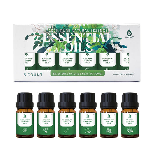 🌿 100% Pure Natural Essence Essential Oils Collection – Aromatherapy at Its Finest! 🌿