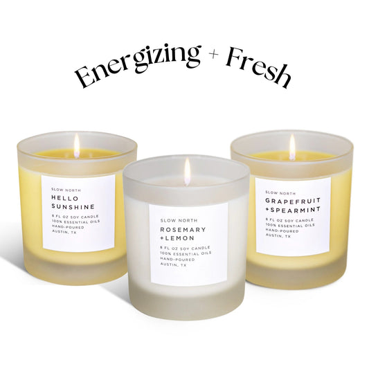 Energizing + Fresh Trio - Signature Candle Bundle
