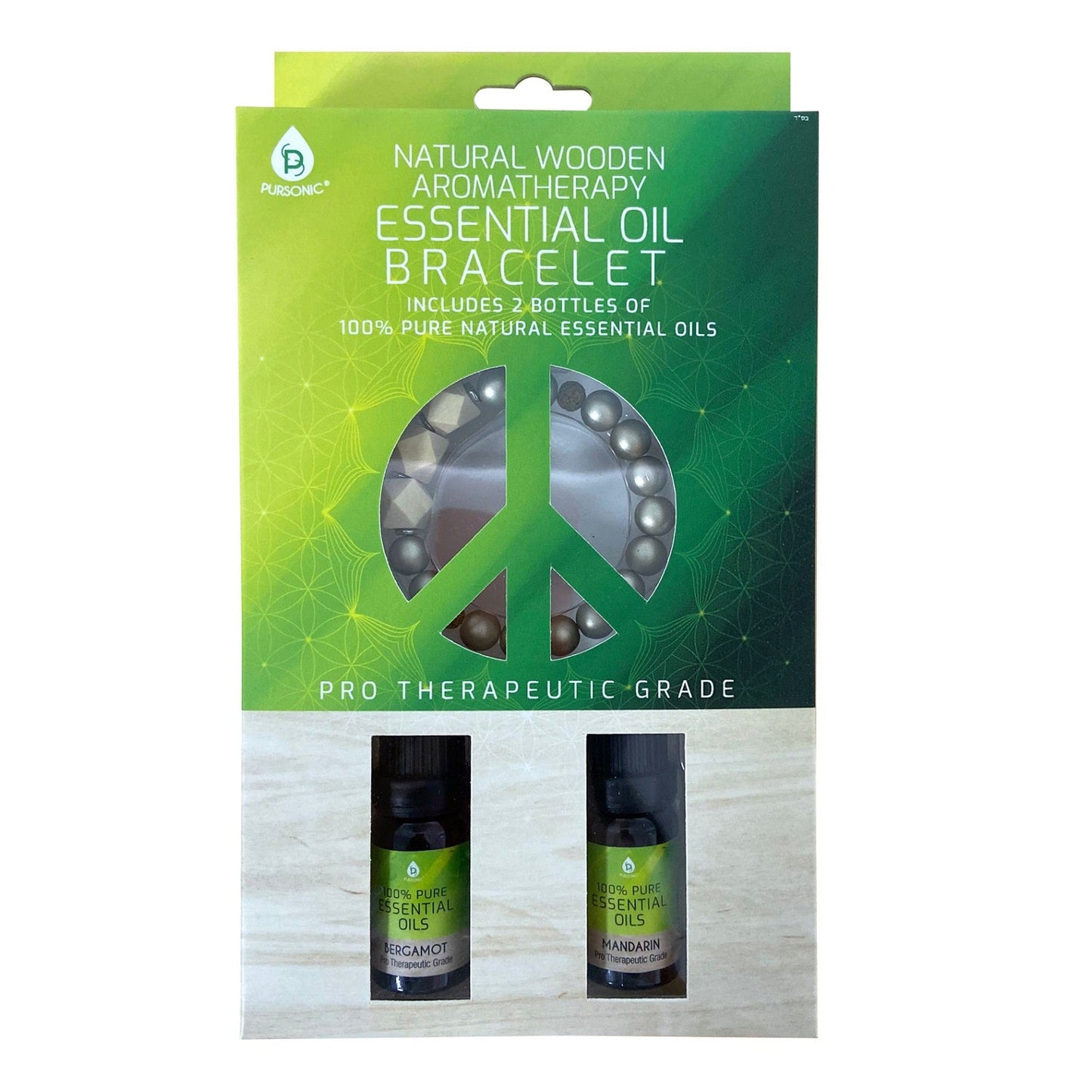 Natural Wooden Aromatherapy Bracelet (Mandarin & Bergamot)