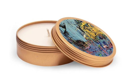 4 oz. Sea Salt Scented Soy Candle in Tin - "Shannon" by Mike Harrell