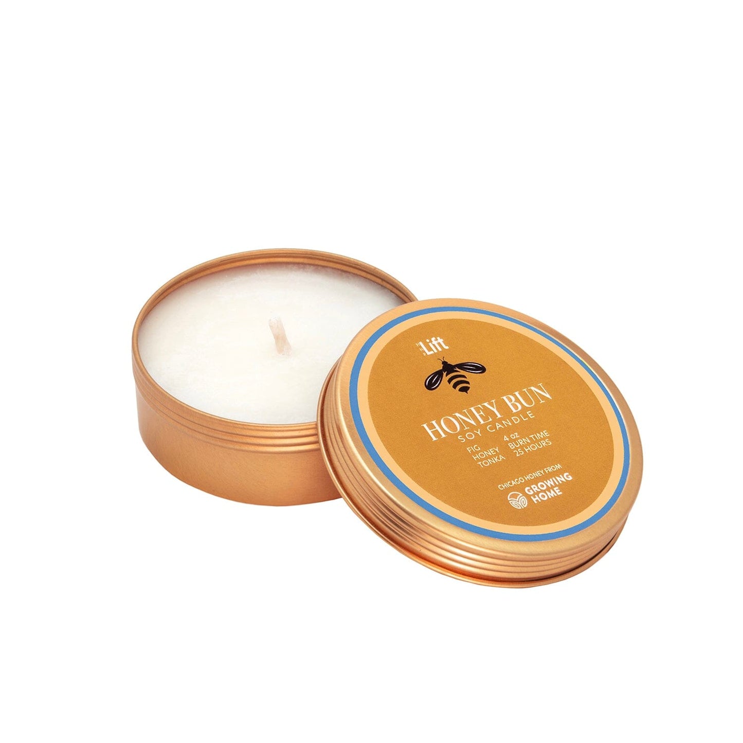 4 oz Spark Tin Scented Soy Candle - HONEYBUN