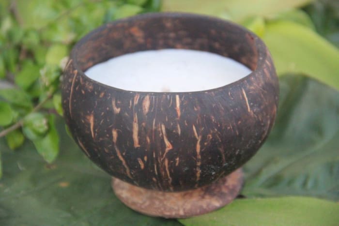 Coconut Shell Candle