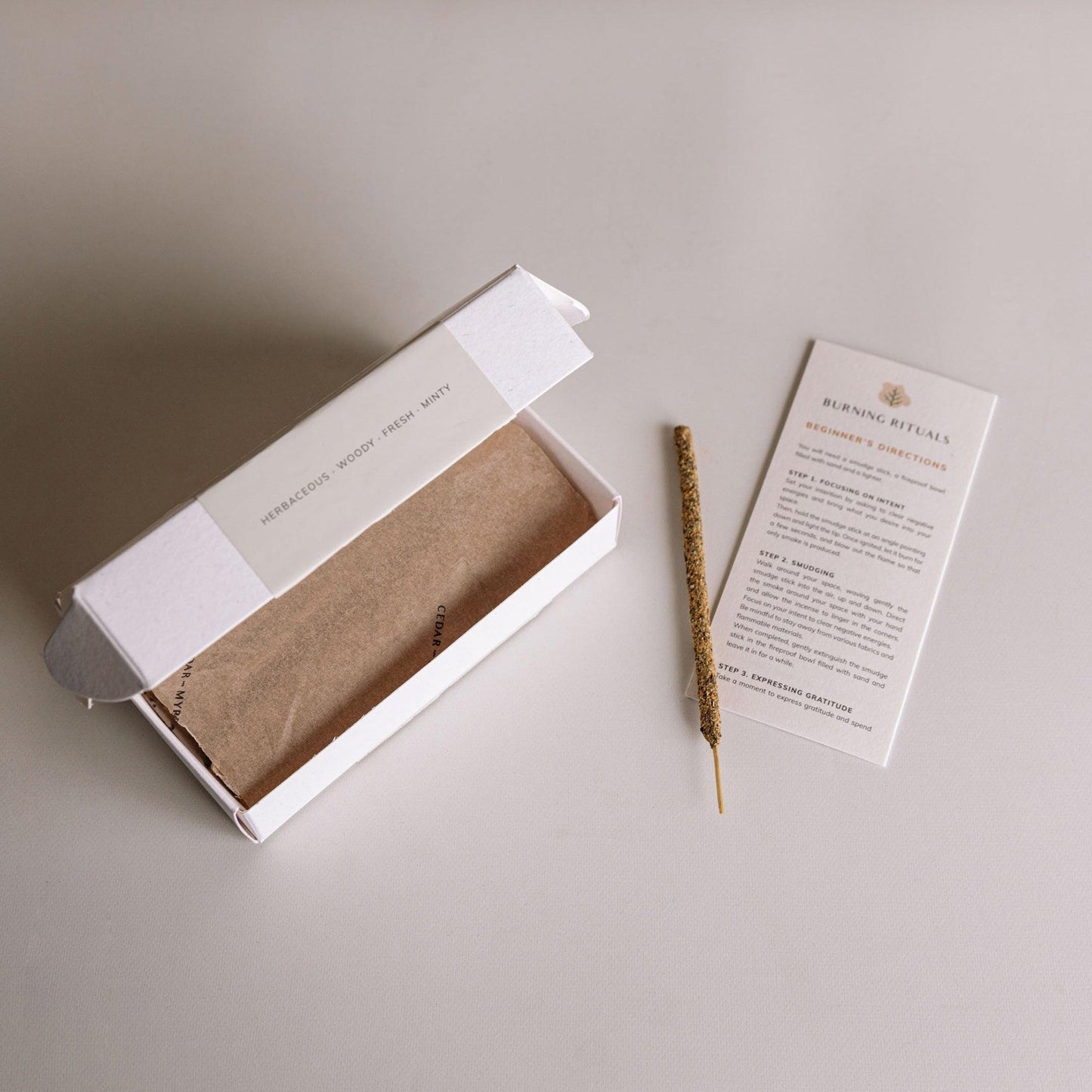 White Sage Incense Sticks – 30 Mini Hand-Rolled Sticks from Peru (4.2")